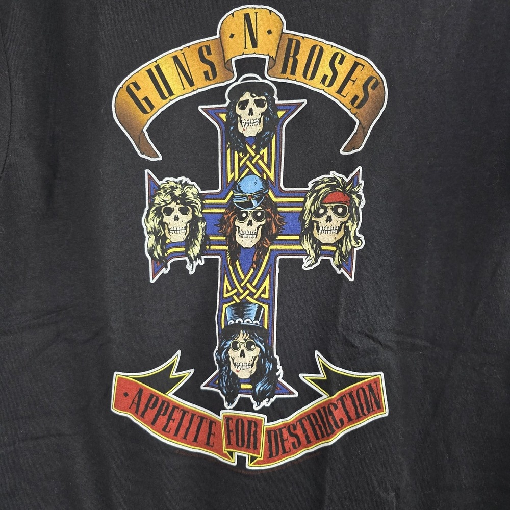 Guns N Roses 2005 Appetite For Destruction T Shirt Size Small Tour Band Tee